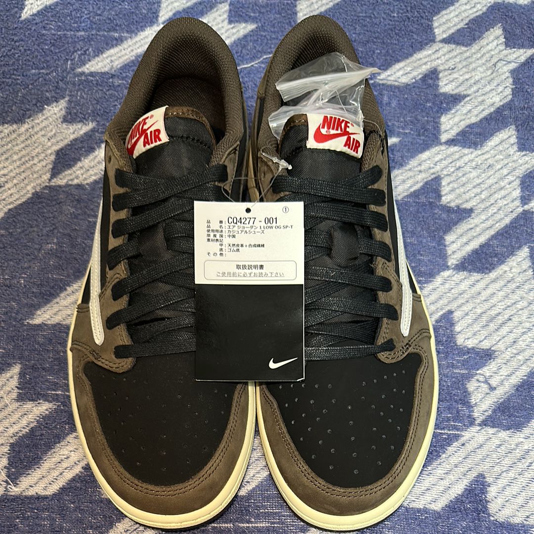 Travis Scott × Nike Air Jordan 1 Low OG SP-T "Black/Dark Mocha"