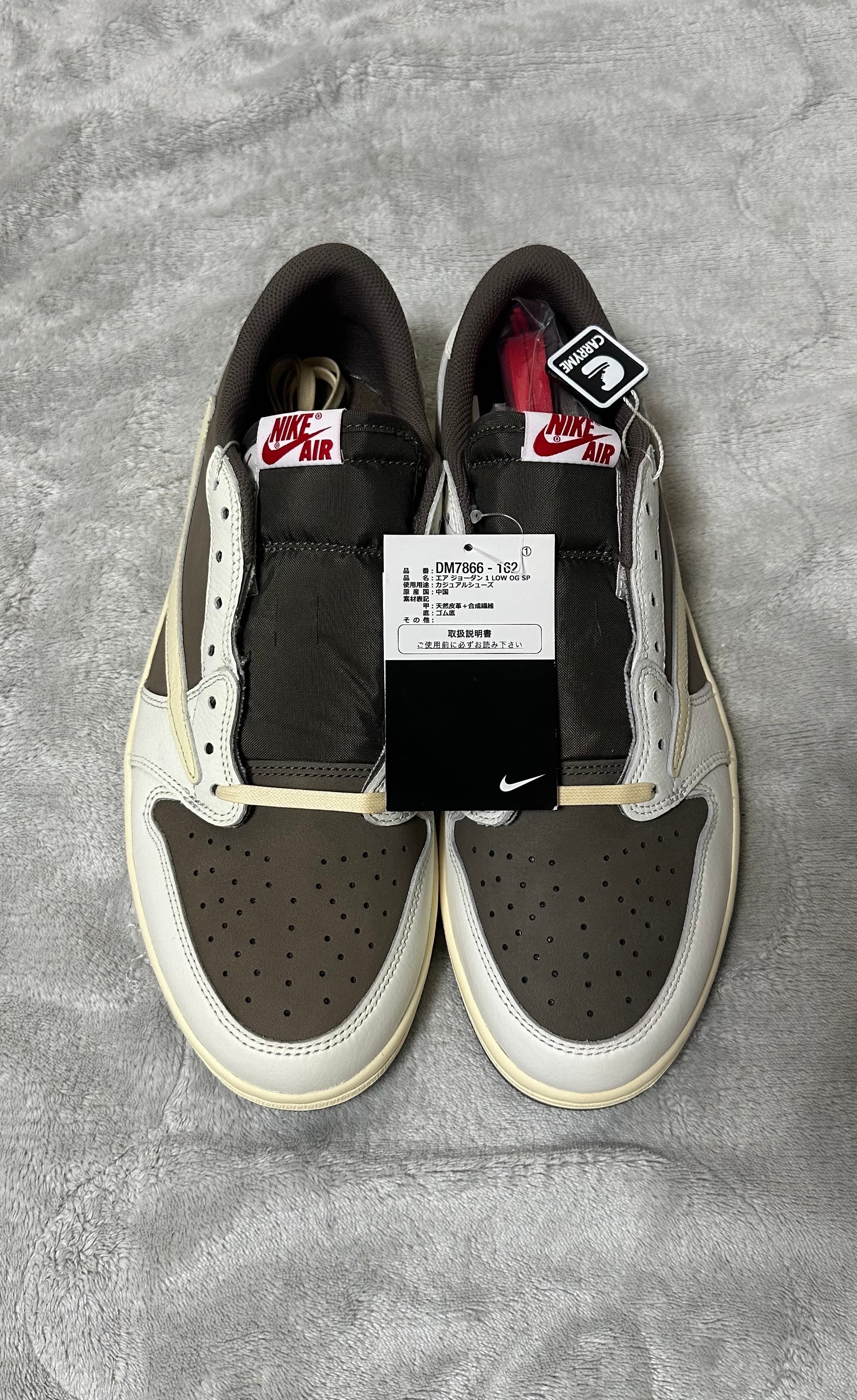 Travis Scott × Nike Air Jordan 1 Low OG SP "Reverse Mocha/Sail and Ridgerock"
