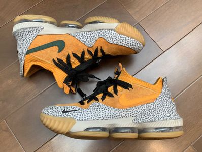 atmos × Nike LeBron 16 Low "Safari" (CD9471-800/CI3358-800)