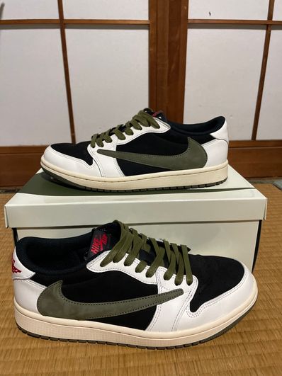 Travis Scott × Nike Women's Air Jordan 1 Low OG "Medium Olive"
