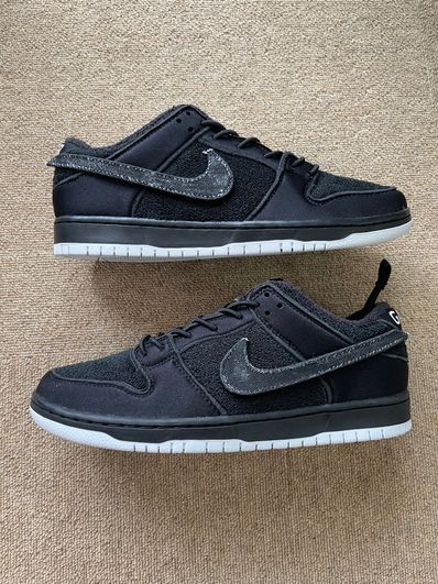 Gnarhunters × Nike SB Dunk Low "Black/White"