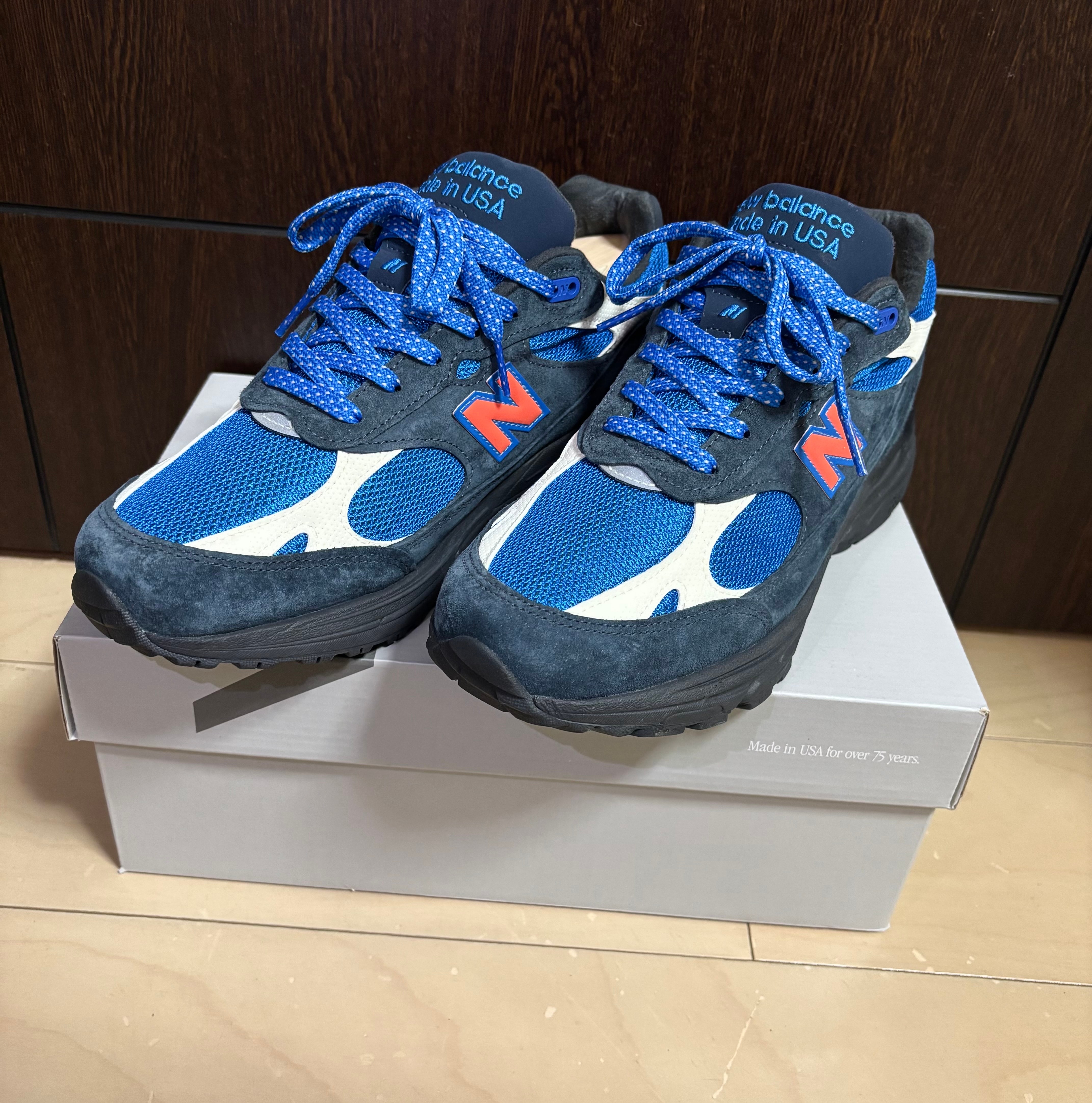 KITH × New Balance 993 Madison Square Garden "Navy/Princess Blue"