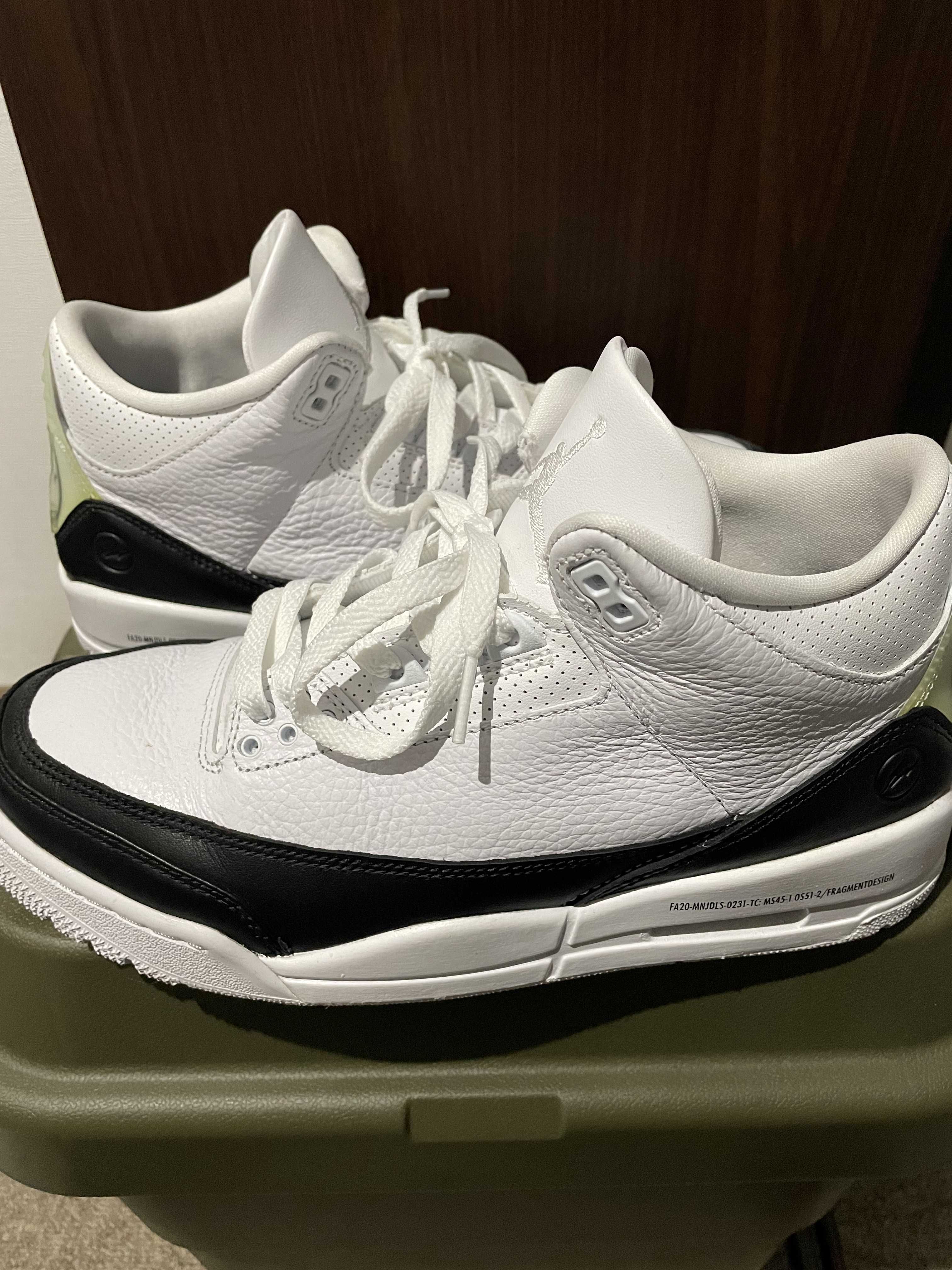 Fragment × Nike Air Jordan 3 "White/Black"