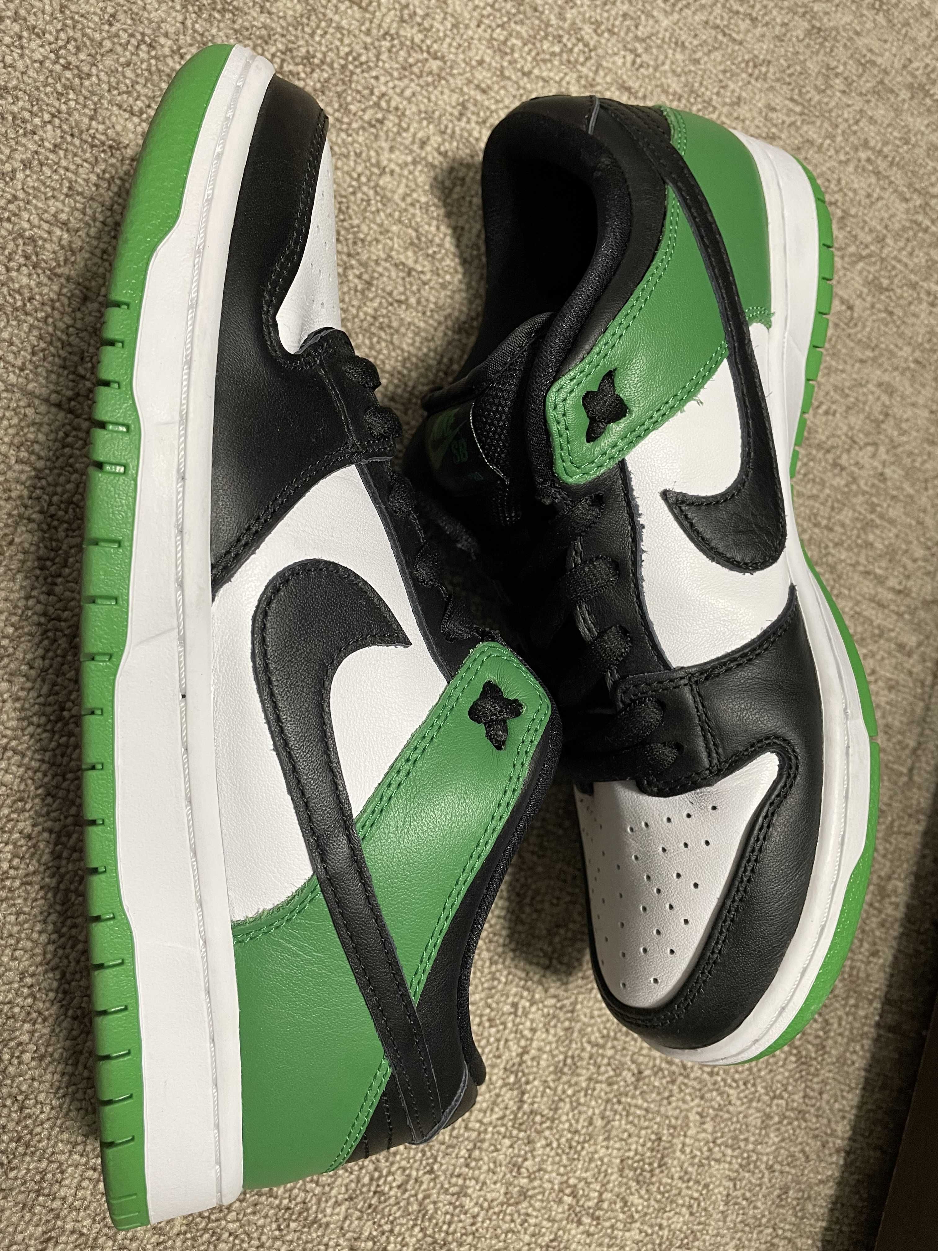 Nike SB Dunk Low Pro "Black and Classic Green"