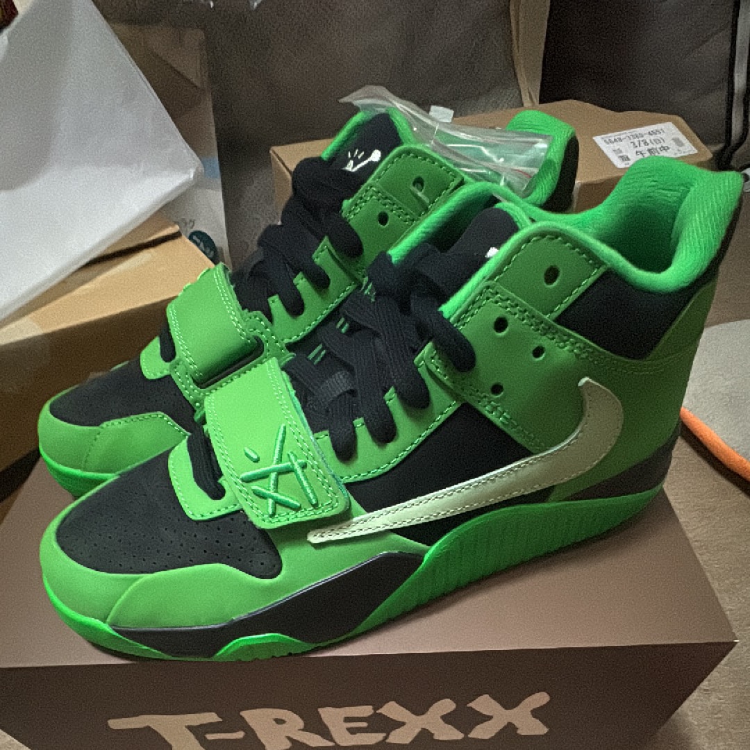 Travis Scott × Nike Jordan Jumpman Jack CJ1 T-Rexx "Green Spark"
