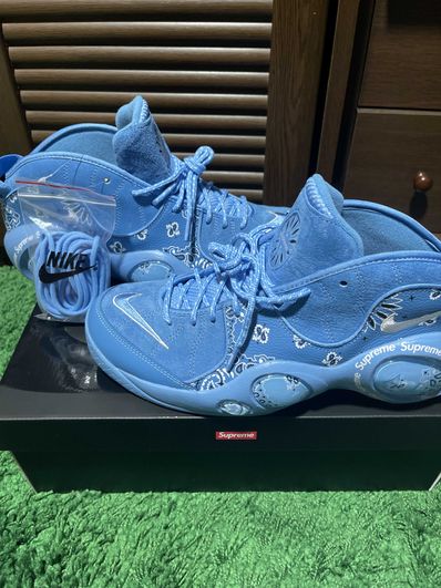 Supreme × Nike Air Zoom Flight 95 SP "University Blue/White"