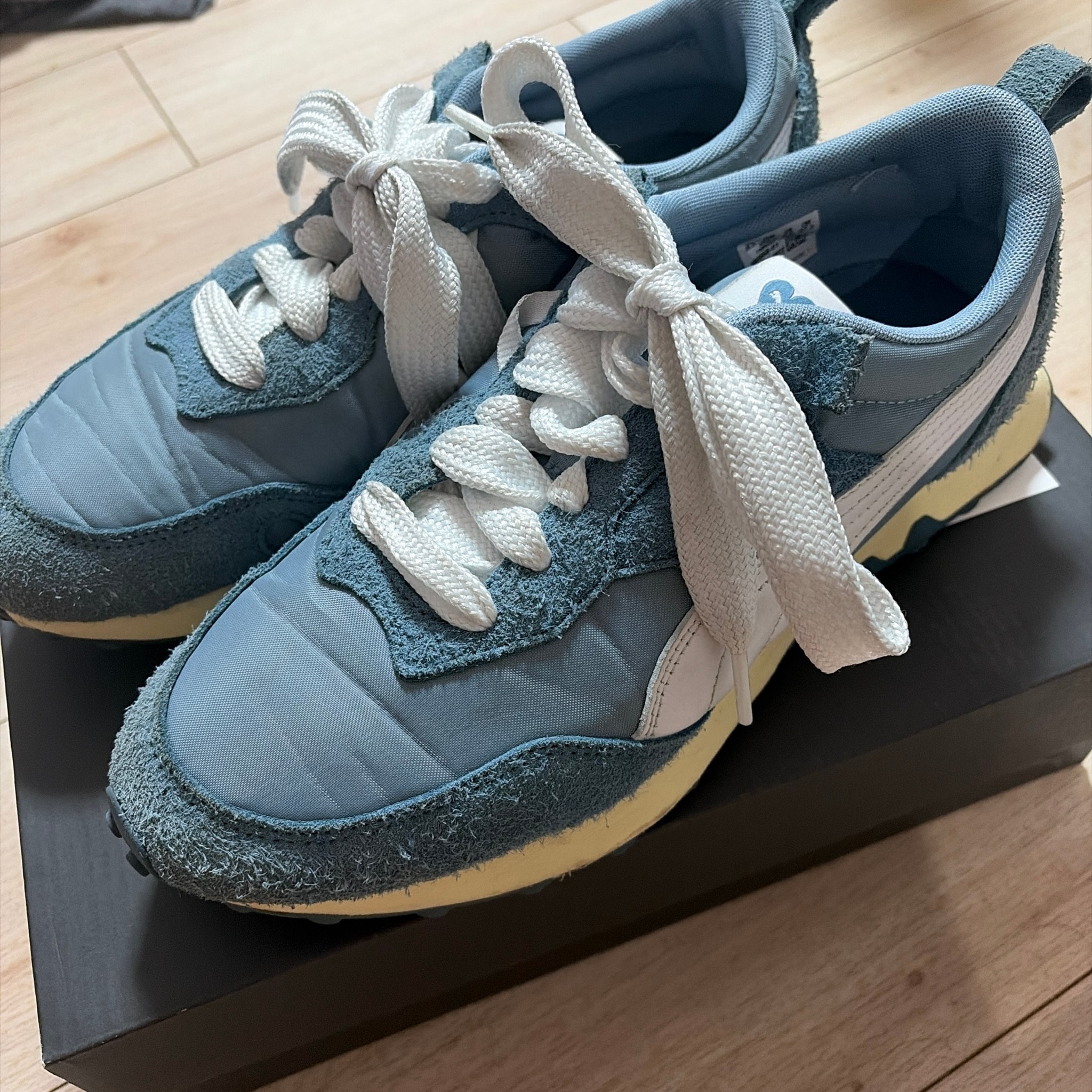 Ami × Puma Rider FV "Stellar Puma White/Faded Denim"