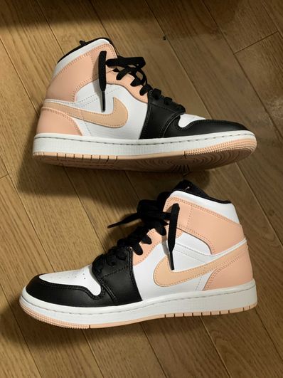 NIKE AIR JORDAN 1 MID "WHITE/BLACK/CRIMSON TINT"