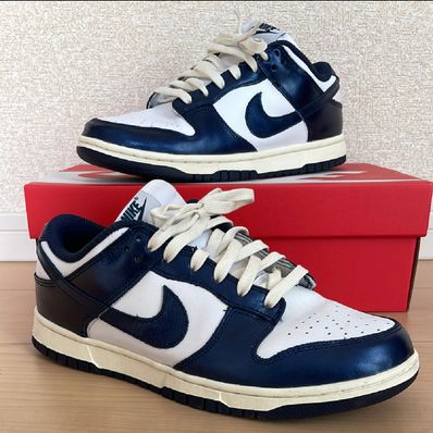 Nike Women's Dunk Low PRM "Midnight Navy and White"