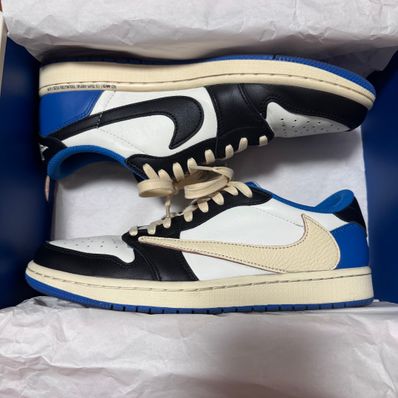 Travis Scott × fragment design × Nike Air Jordan 1 Low OG SP "Military Blue"