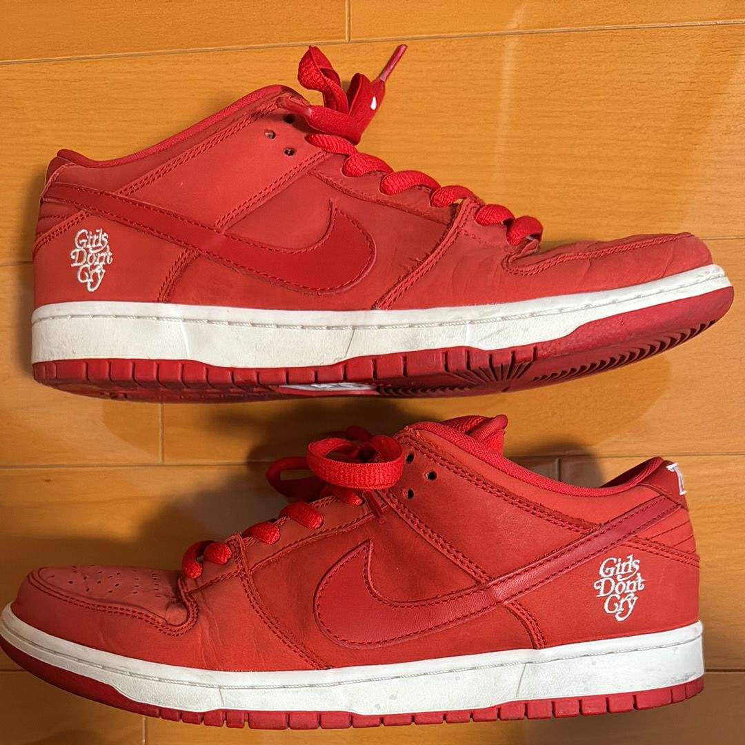 Girls Don't Cry × Nike SB Dunk Low Pro QS "Red" / VERDY