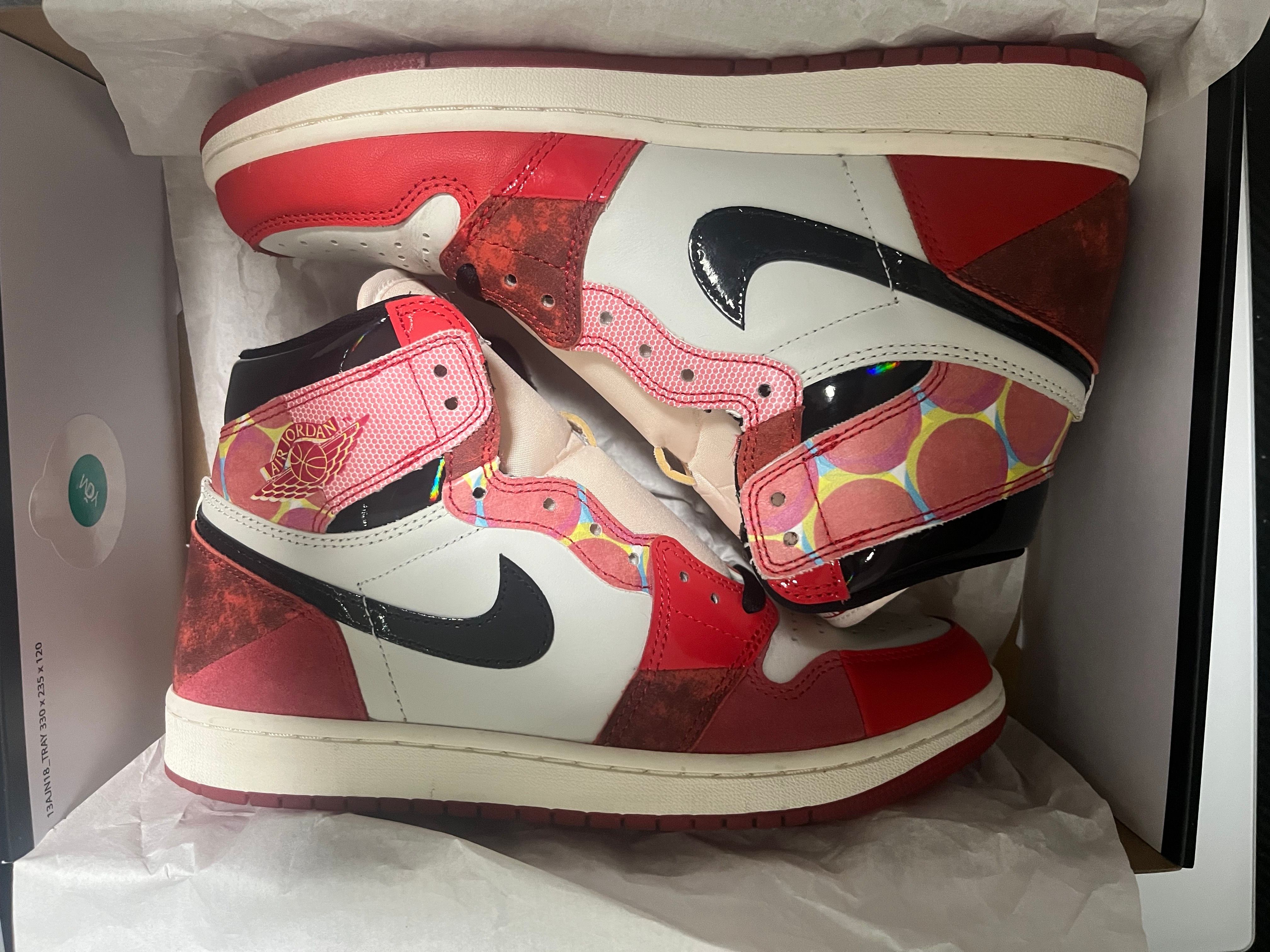 Spider-Man × Nike Air Jordan 1 Retro High OG SP "Spider-Man: Across the Spider-Verse/University Red"