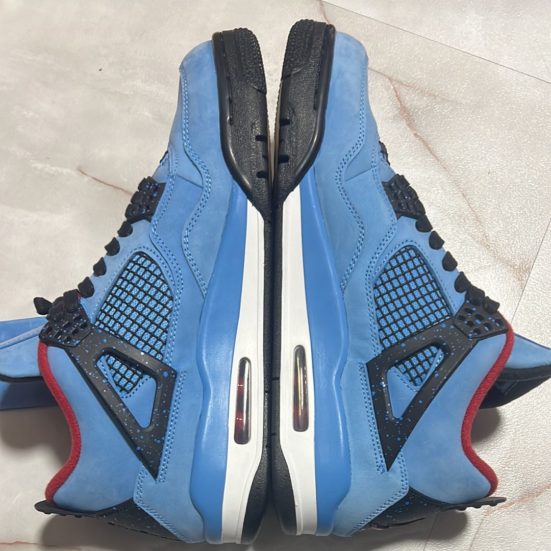 Travis Scott × Nike Air Jordan 4 Retro Cactus Jack "University Blue"