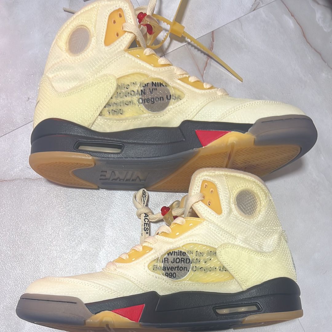 Off-White × Nike Air Jordan 5 "Sail"