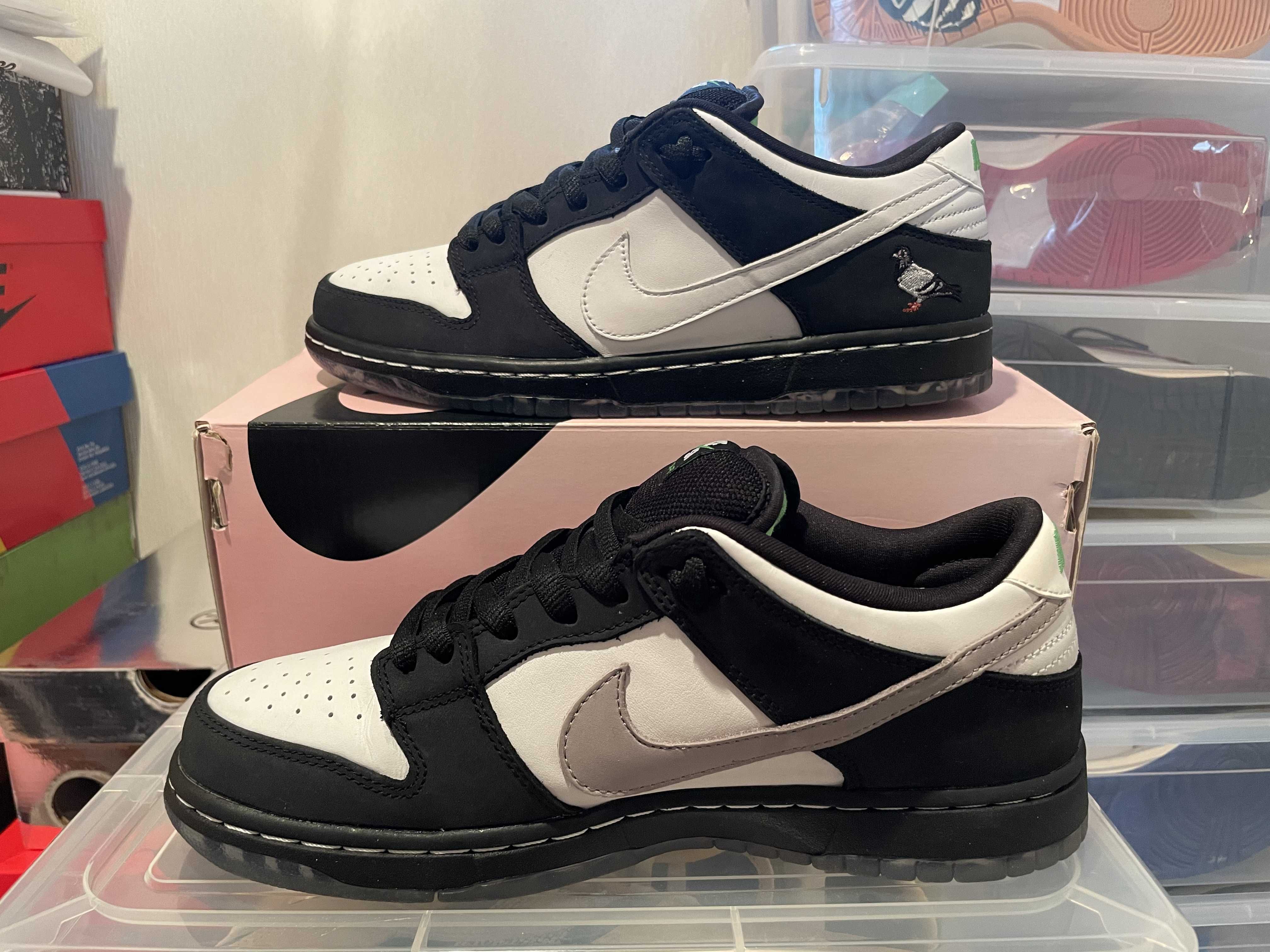 STAPLE × Nike SB Dunk Low "Pigeon Black/White"