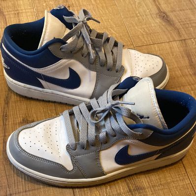 Nike Women's Air Jordan 1 Low "Grey and Blue"