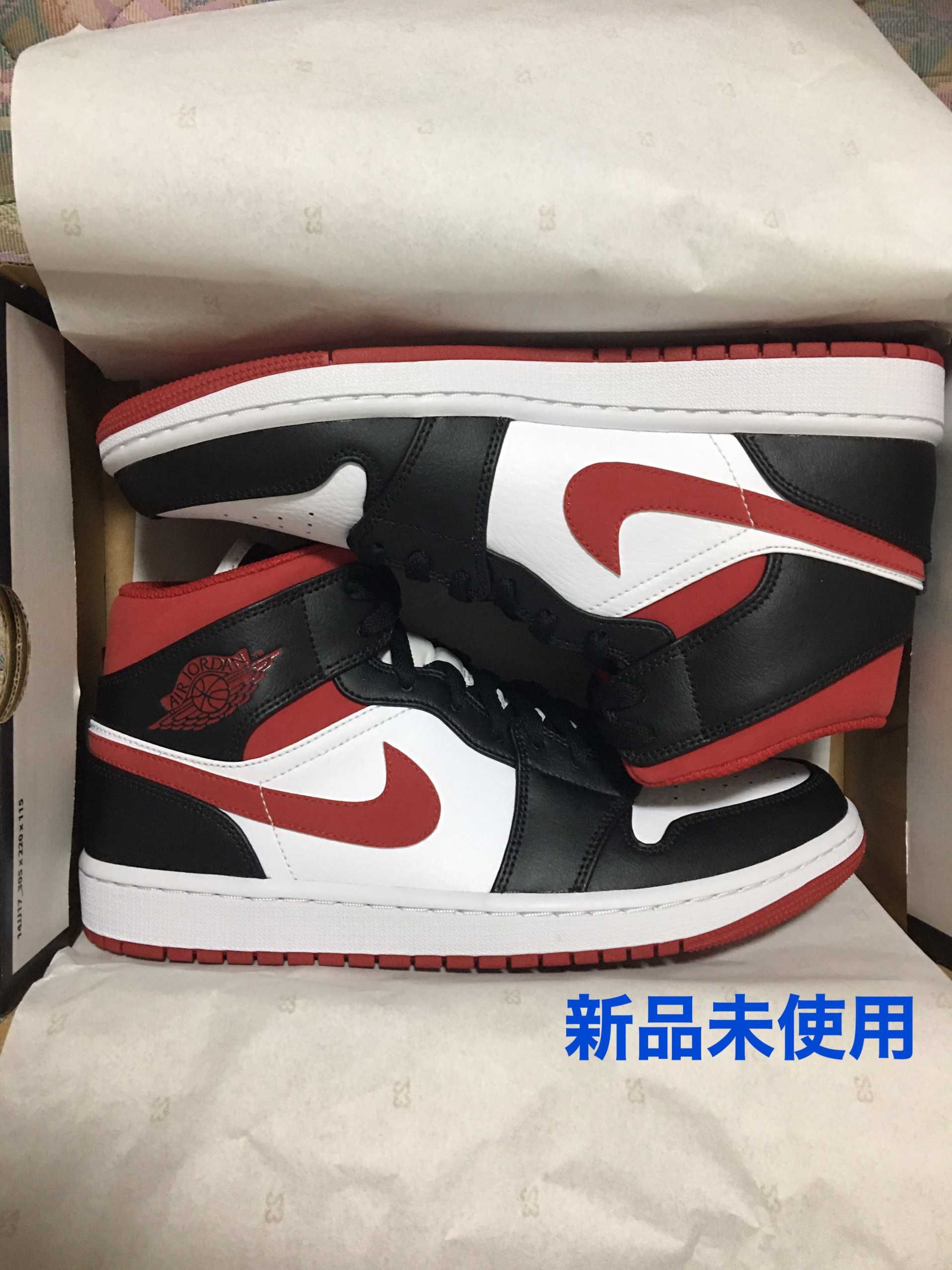 Nike Air Jordan 1 Mid "White/Gym Red Black"