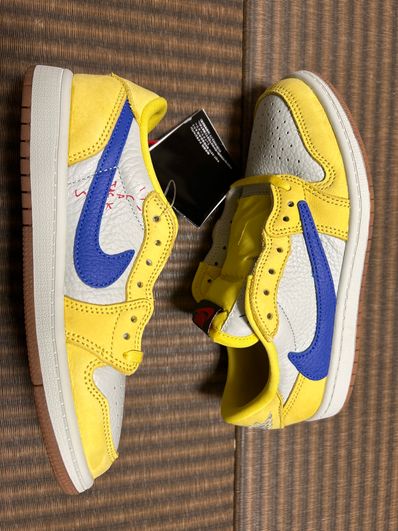 Travis Scott × Nike PS Jordan 1 Low OG SP "Canary"