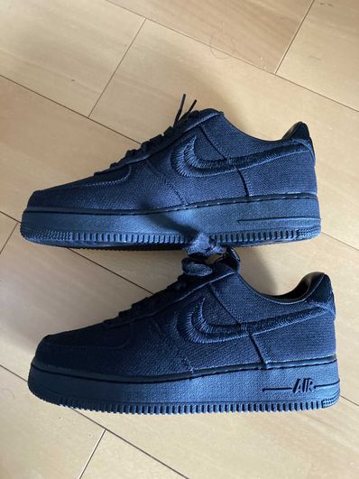 Stussy × Nike Air Force 1 Low "Triple Black"