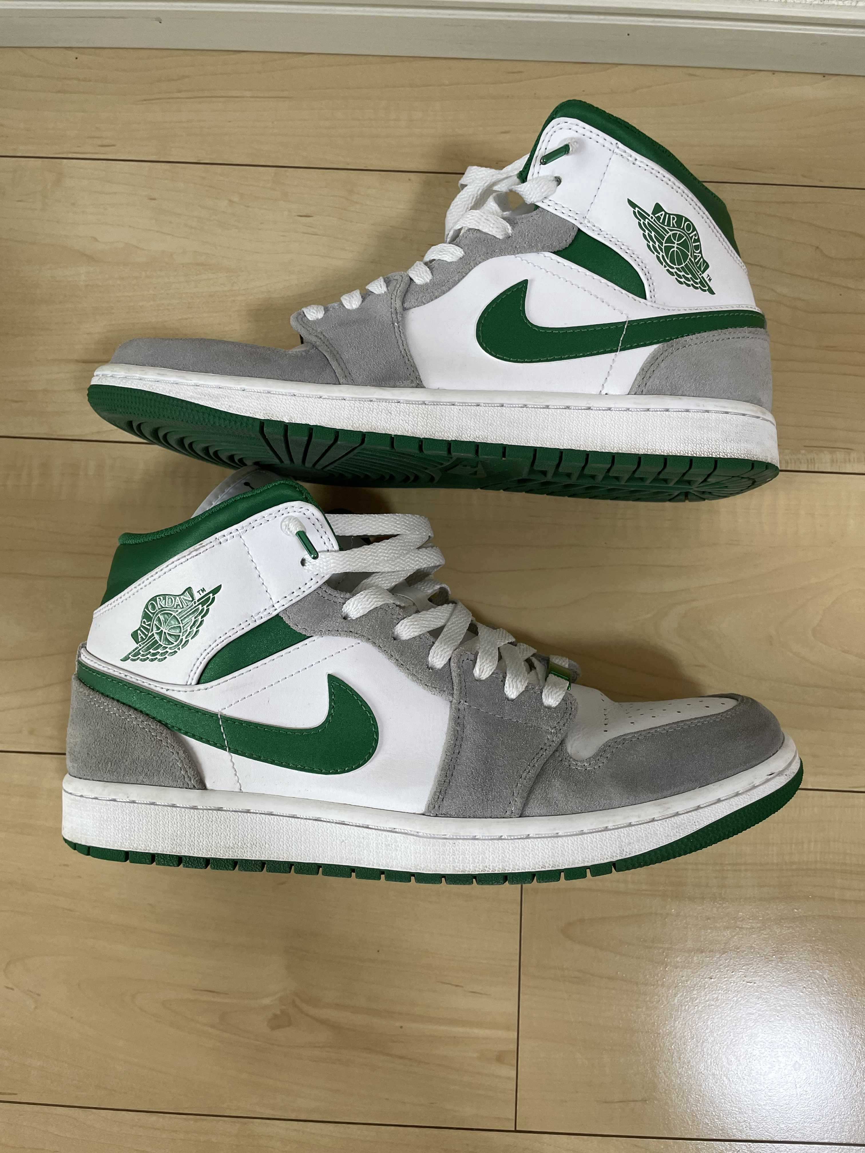 Nike Air Jordan 1 Mid "Green Grey White"