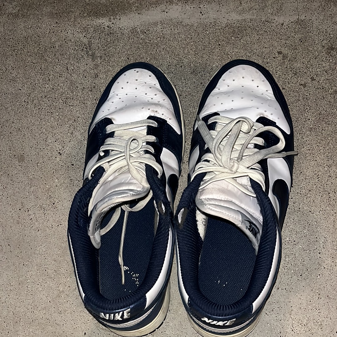 Nike Women's Dunk Low PRM "Midnight Navy and White"