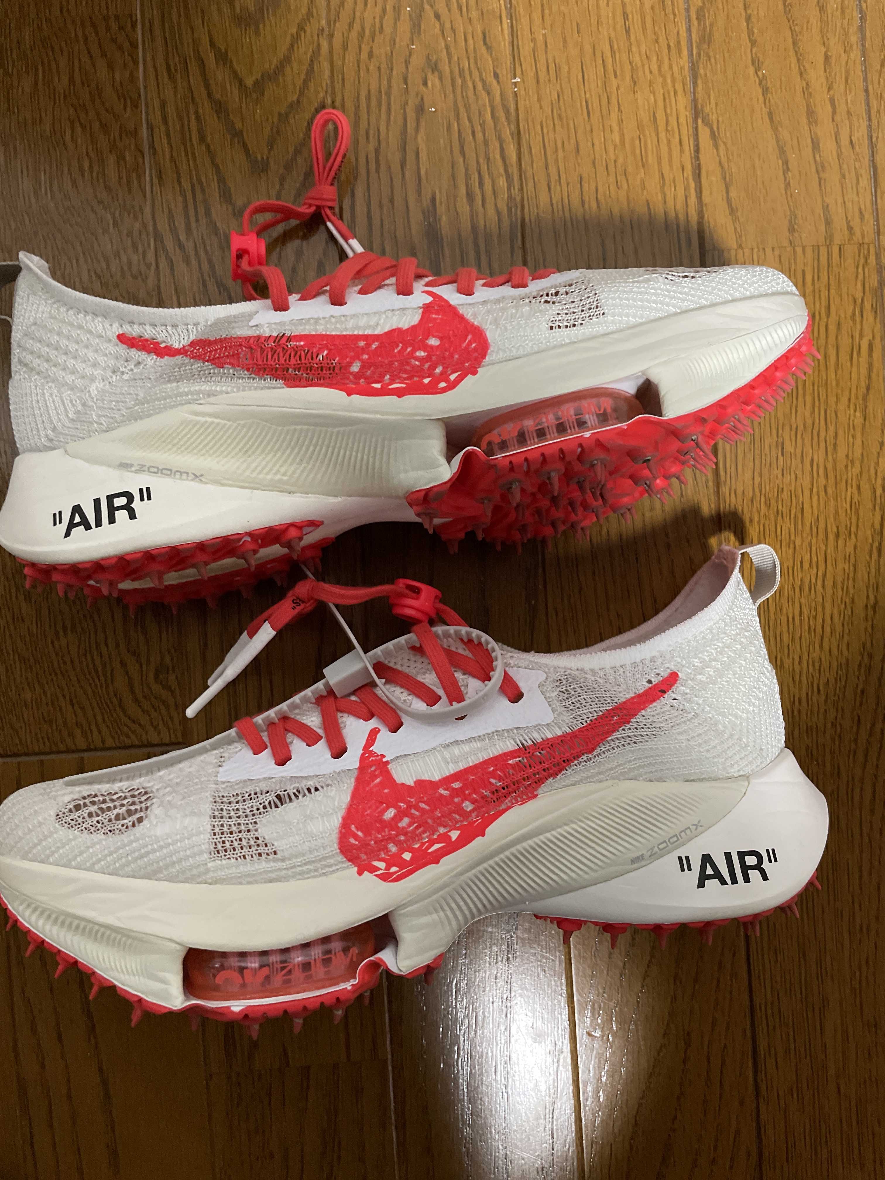 Off-White × Nike Air Zoom Tempo Next% Flyknit "Solar Red"