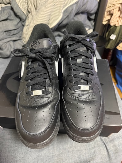 Supreme × Nike Air Force 1 Low "Black/White"
