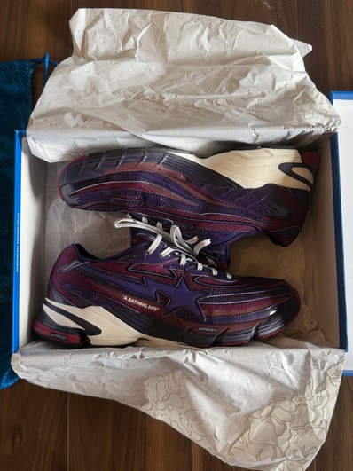 A BATHING APE × adidas Orketro "Dark Purple/Core Black"