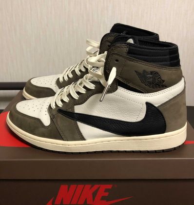 Travis Scott × Nike Air Jordan 1 Retro High OG TS SP "Sail/Dark Mocha"