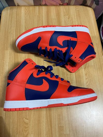 Nike Dunk High Retro "Orange and Deep Royal"