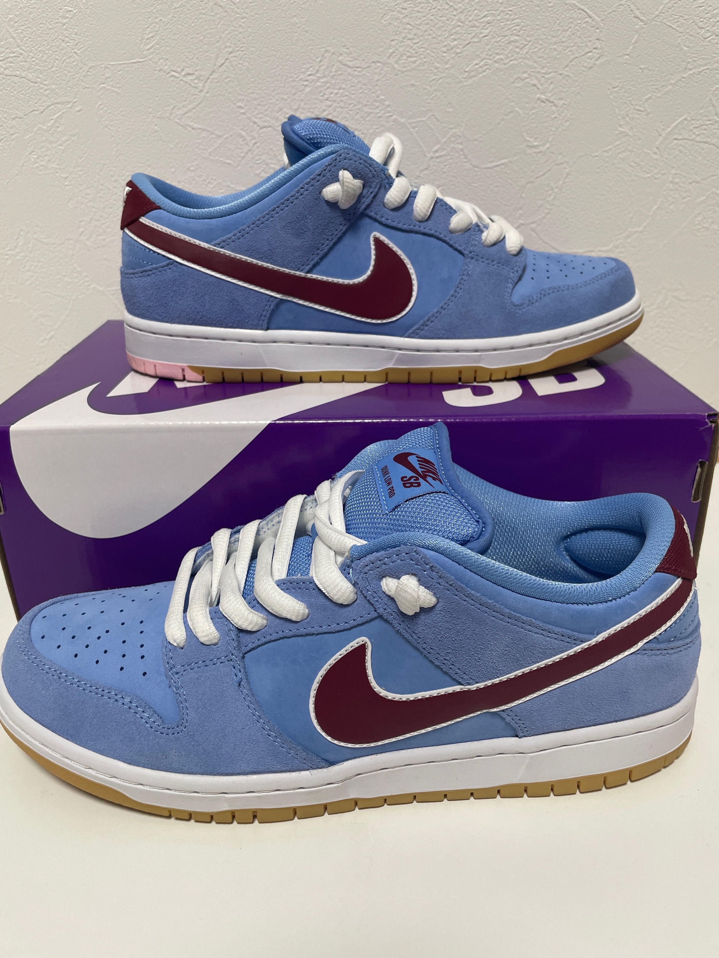 Nike SB Dunk Low Pro "Philadelphia Phillies/Valor Blue and Team Maroon"