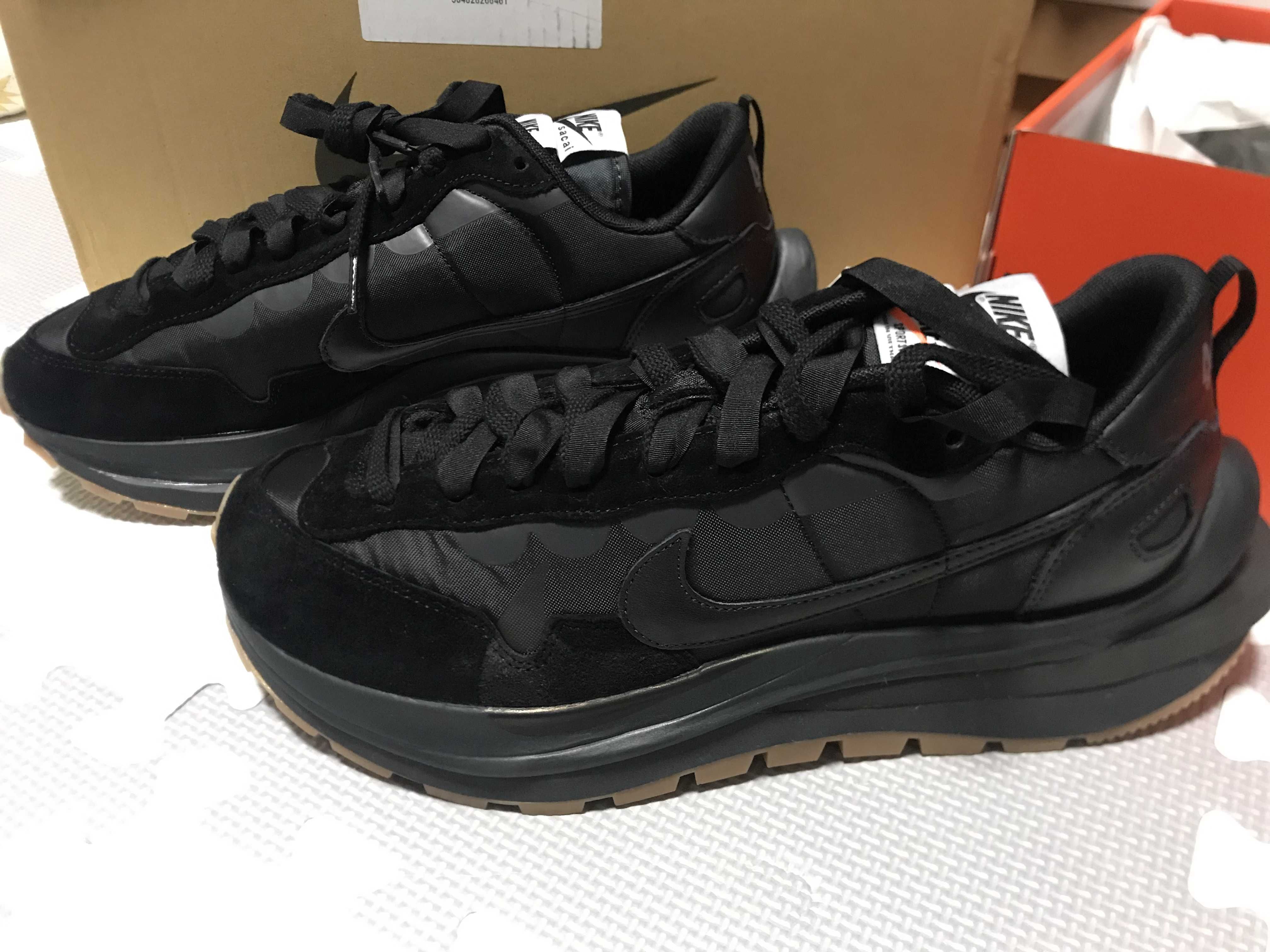 sacai × Nike VaporWaffle "Black Gum"