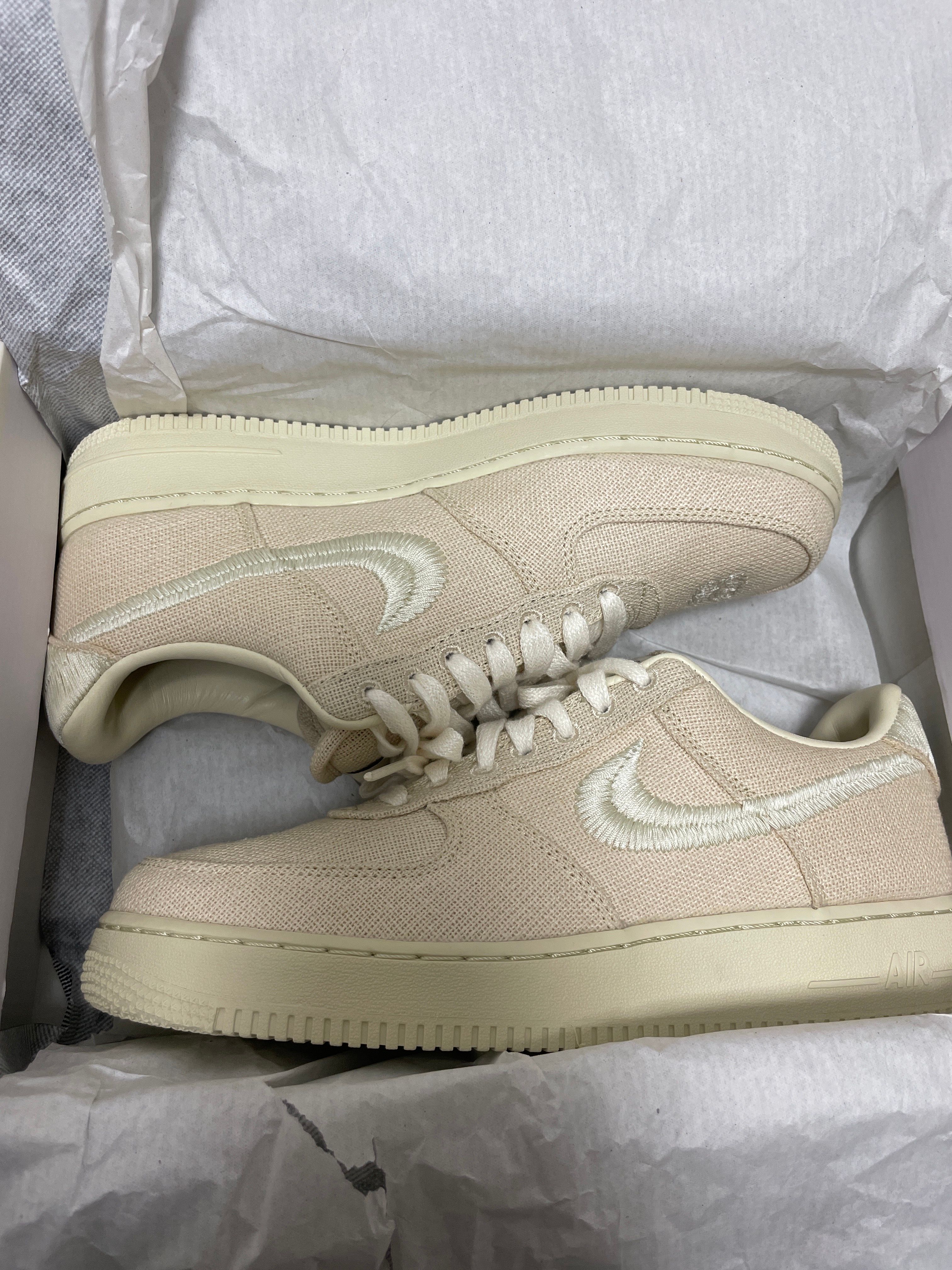 Stussy × Nike Air Force 1 Low "Fossil Stone"