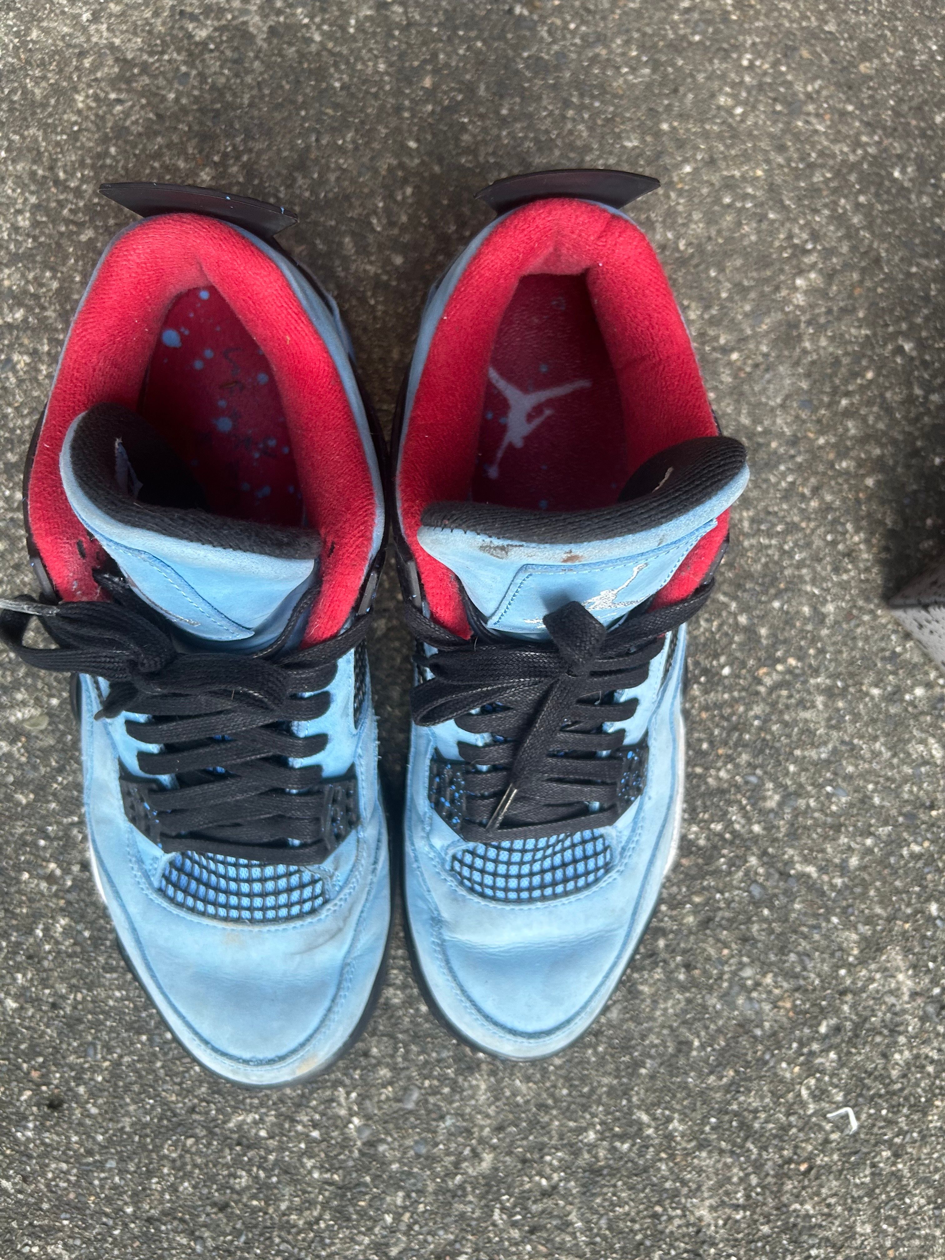 Travis Scott × Nike Air Jordan 4 Retro Cactus Jack "University Blue"