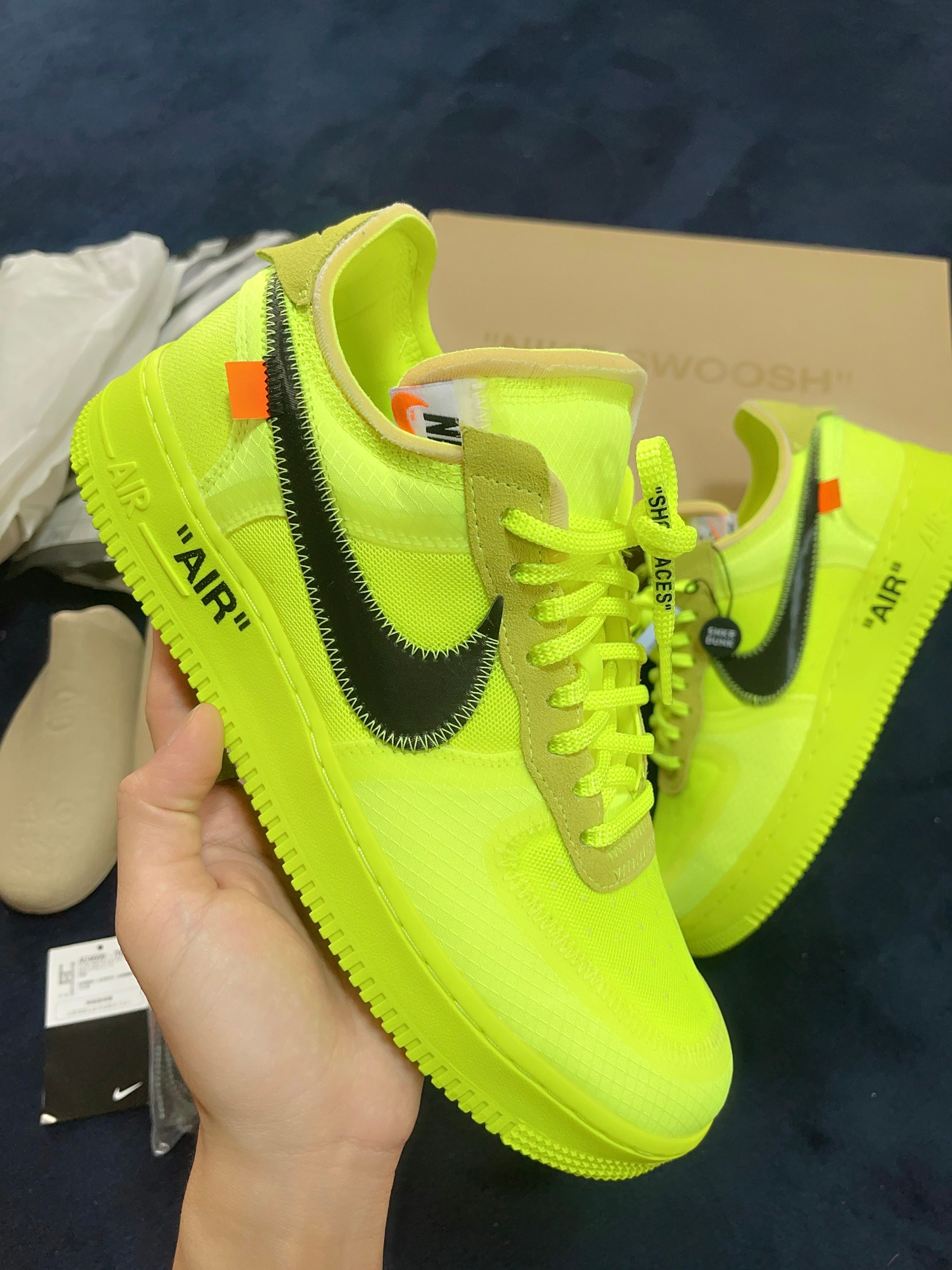 Off-White × Nike Air Force 1 Low "Volt"