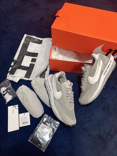 Fragment × sacai × Nike LD Waffle "Light Smoke Grey"