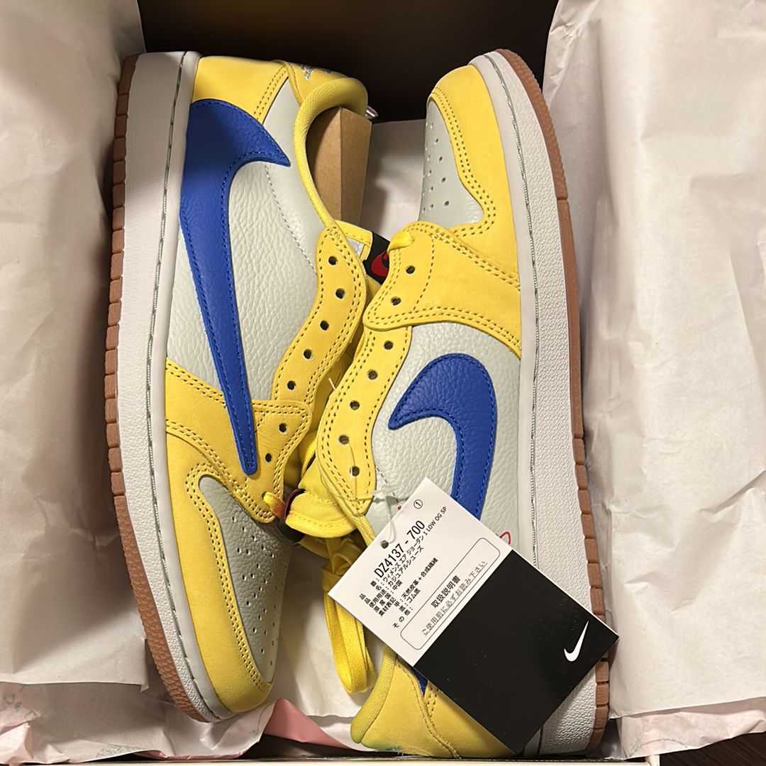 Travis Scott × Nike Women's Air Jordan 1 Retro Low OG "Canary"
