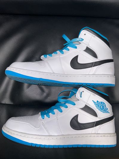 Nike Air Jordan 1 Mid "White/Laser blue"