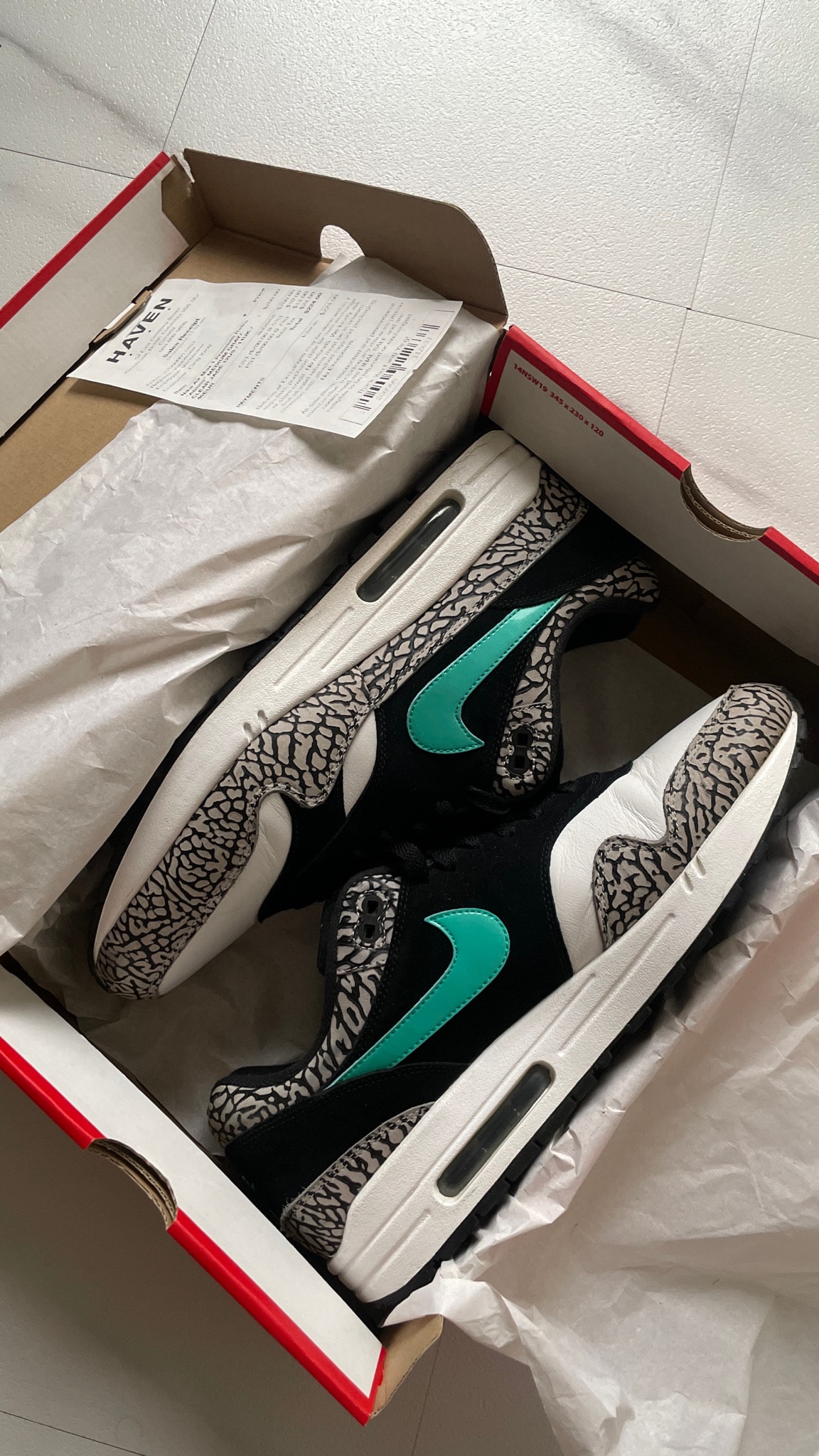 atmos × Nike Air Max 1 PRM Retro "Elephant/Safari" (2017)