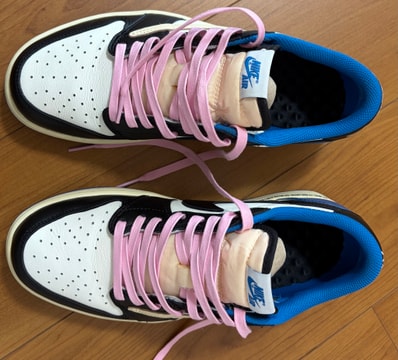 Travis Scott × fragment design × Nike Air Jordan 1 Low OG SP "Military Blue"