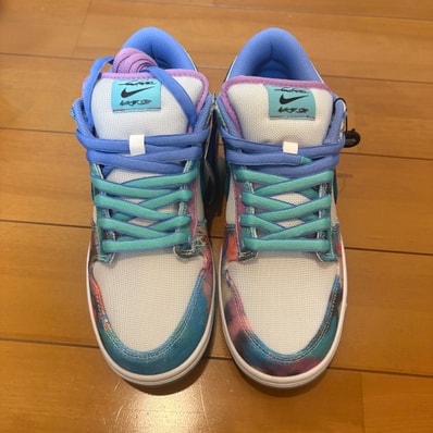Futura × Nike SB Dunk Low "White and Geode Teal"