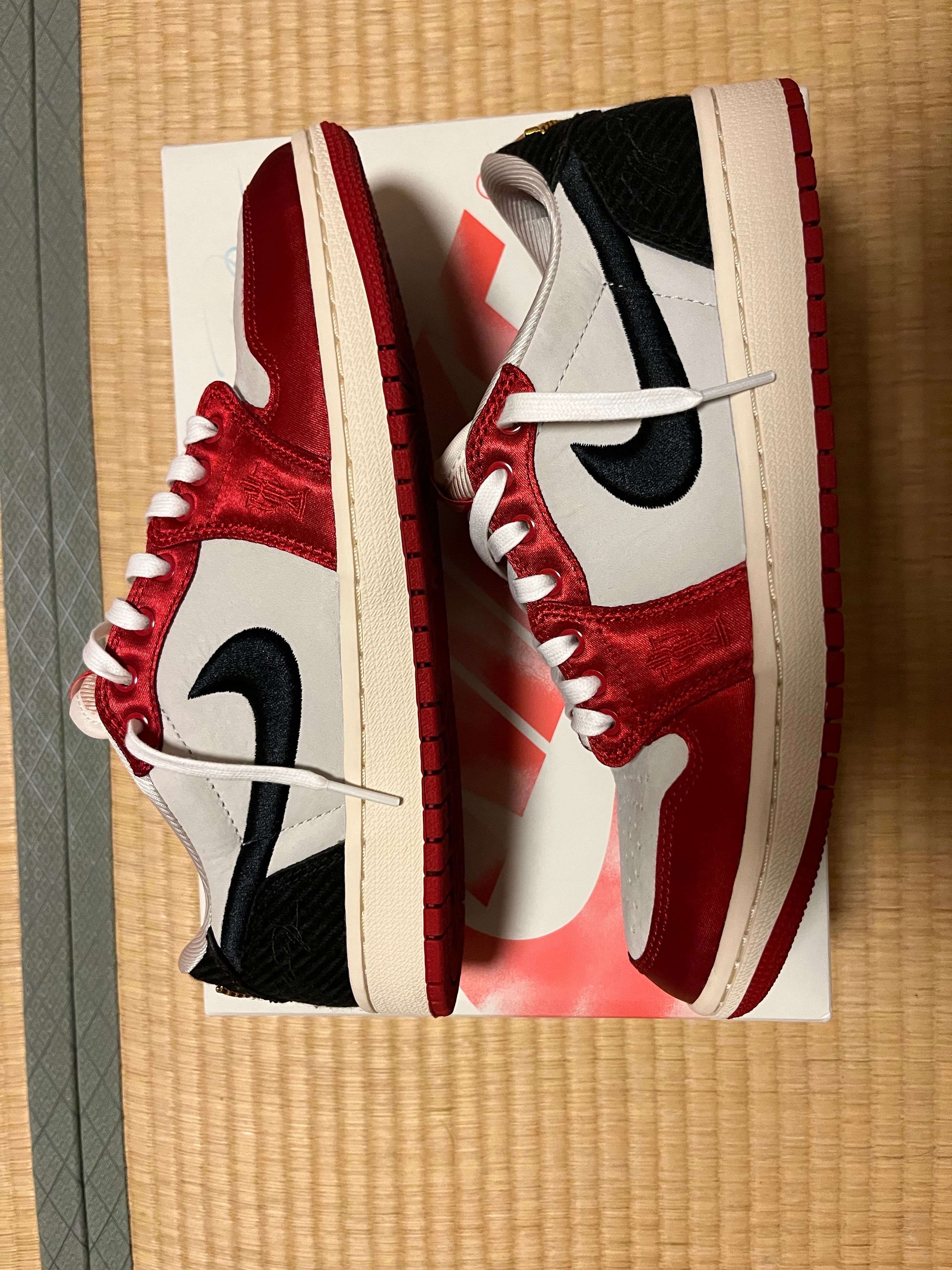 Trophy Room × Nike Air Jordan 1 Low OG "Sail and Varsity Red"