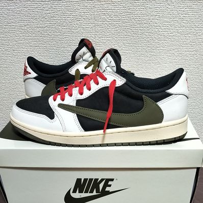 Travis Scott × Nike Women's Air Jordan 1 Low OG "Medium Olive"