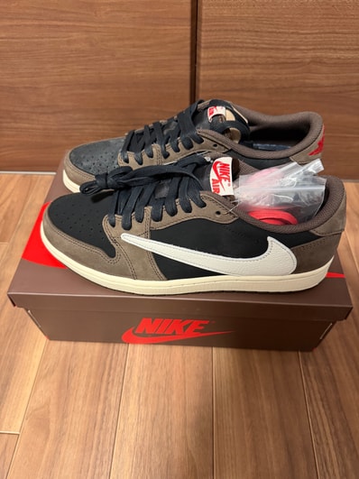 Travis Scott × Nike Air Jordan 1 Low OG SP-T "Black/Dark Mocha"