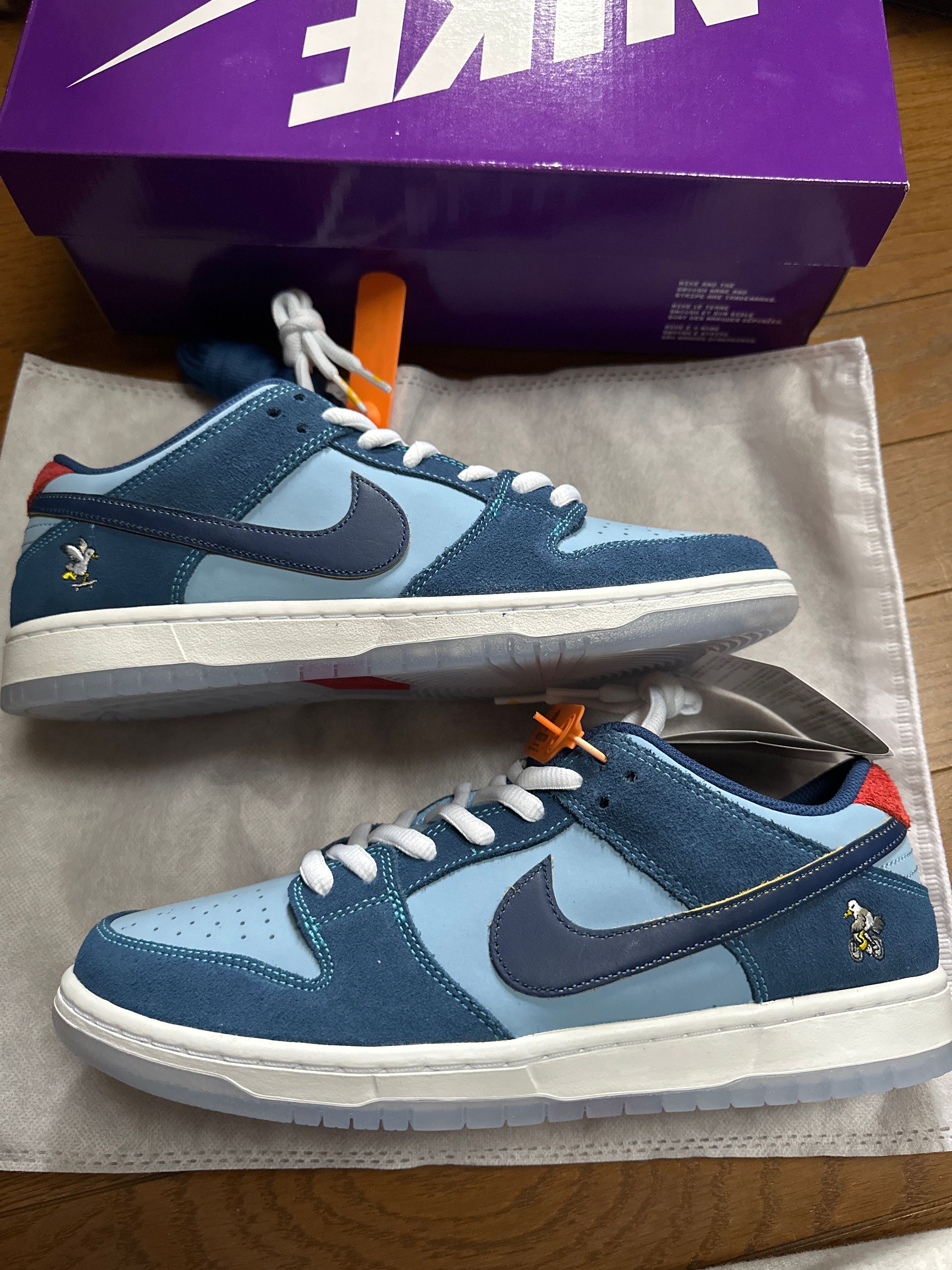 Why So Sad? × Nike SB Dunk Low "Coastal Blue/Speed Yellow-University Red"