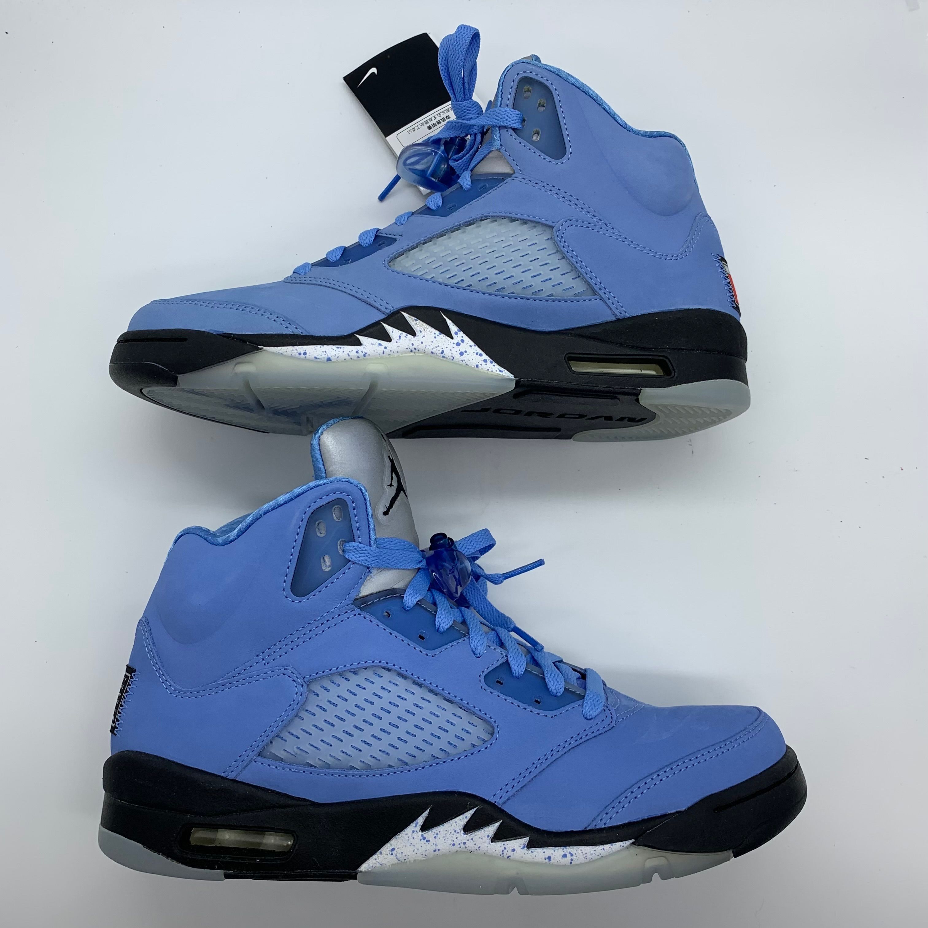 中古❗Jordan エアジョーダン 5 ステルス ホワイト/ブルー 26cm JORDAN BRAND AIR JORDAN 5 RETRO WHITE/HYPER ROYAL-STEALTH