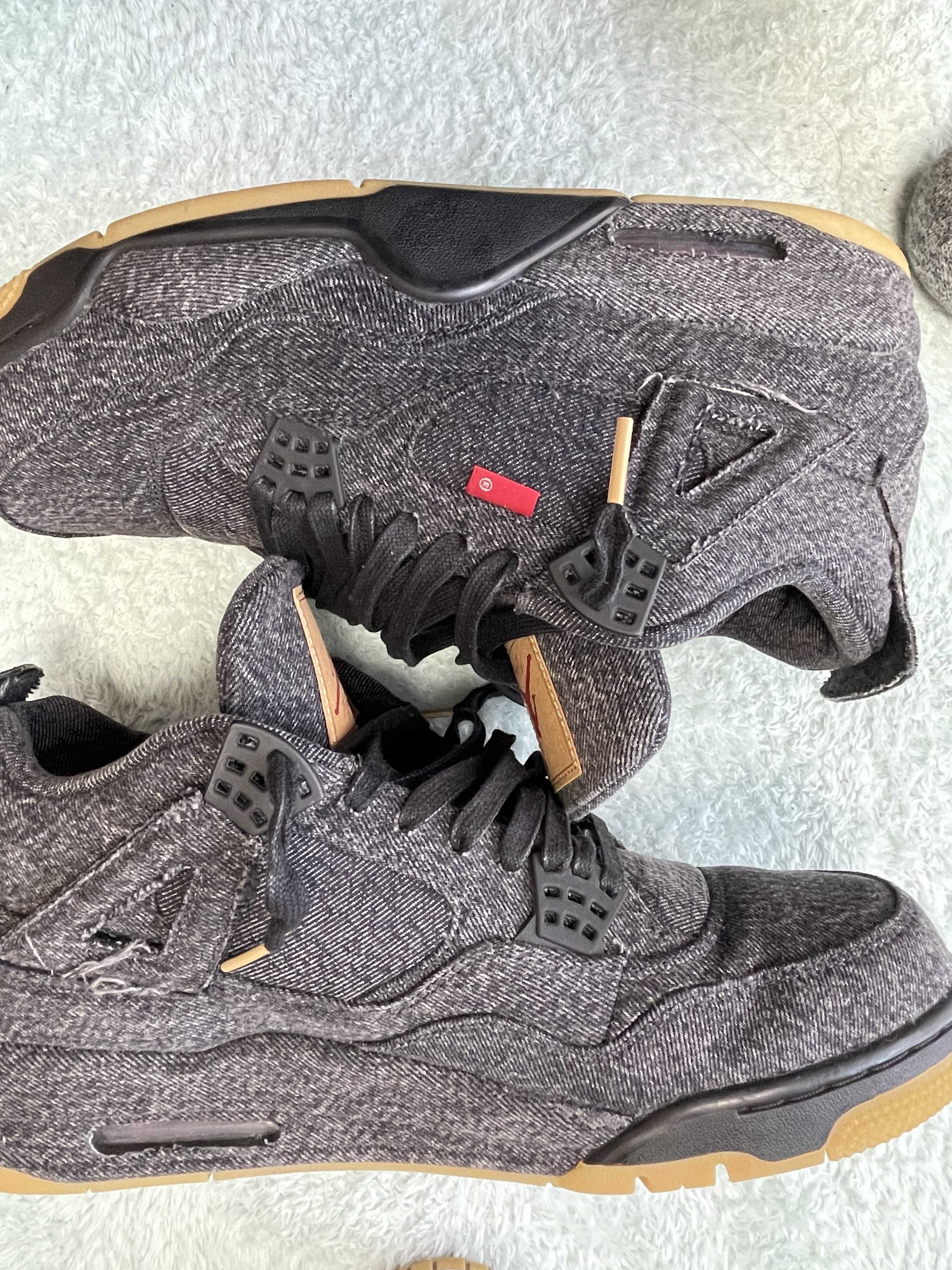 Nike × Levi's Air Jordan 4 "Black Denim" (Tag: ®)