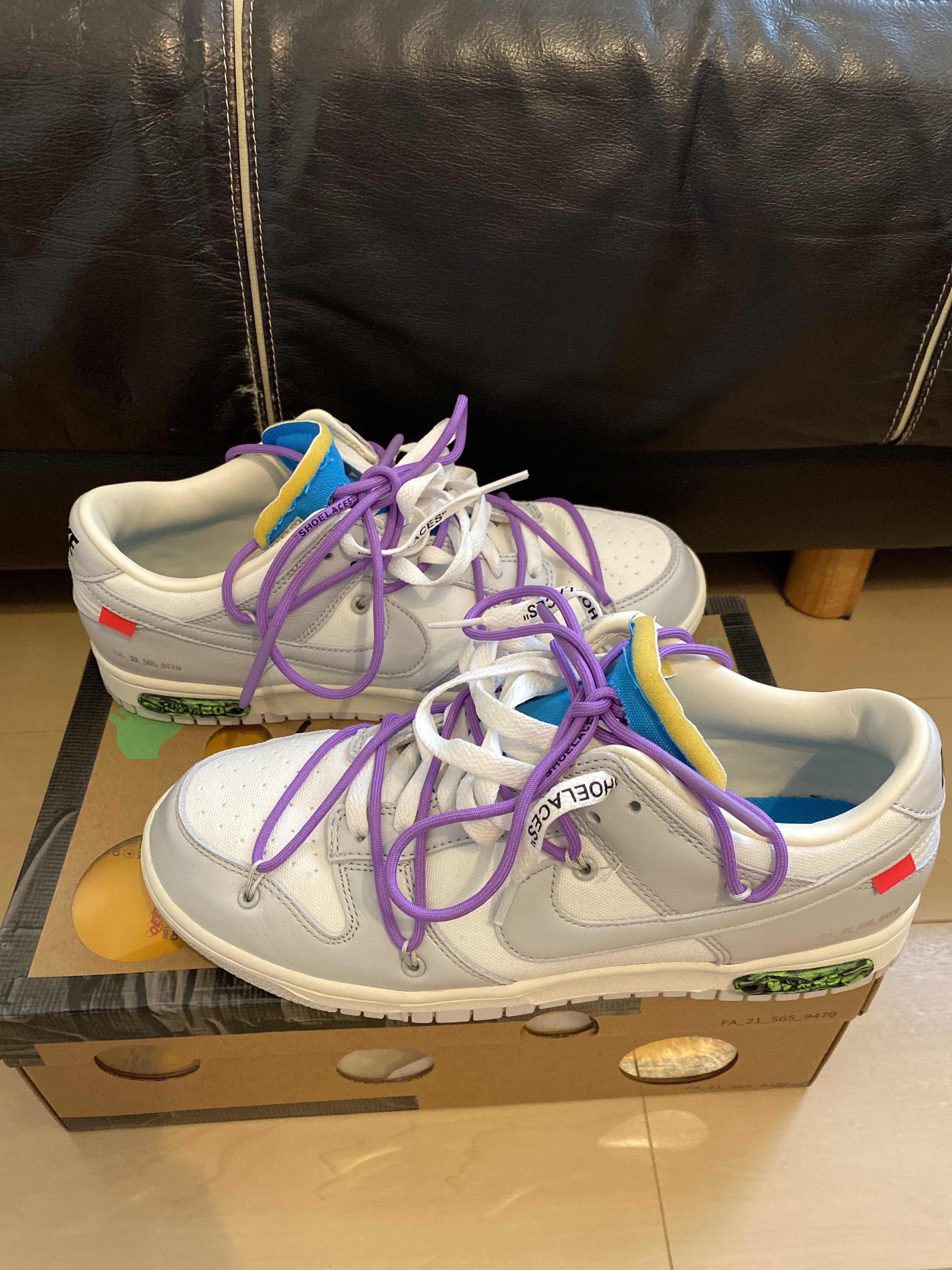 Off-White × Nike Dunk Low "Sail/Neutral Gray"