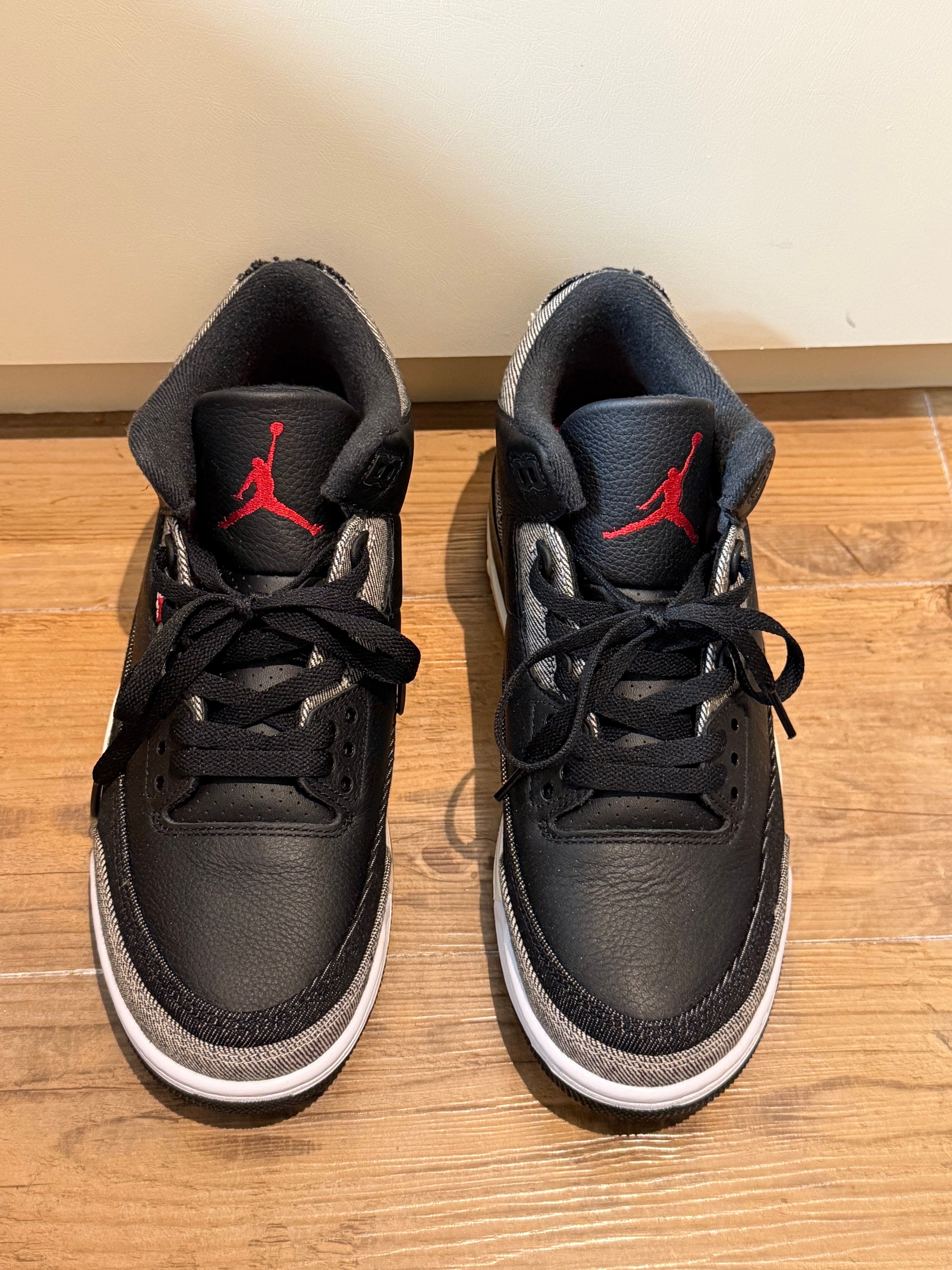 Levi's × Nike Air Jordan 3 Retro SP "Black and White" (LEVI'S Tab)