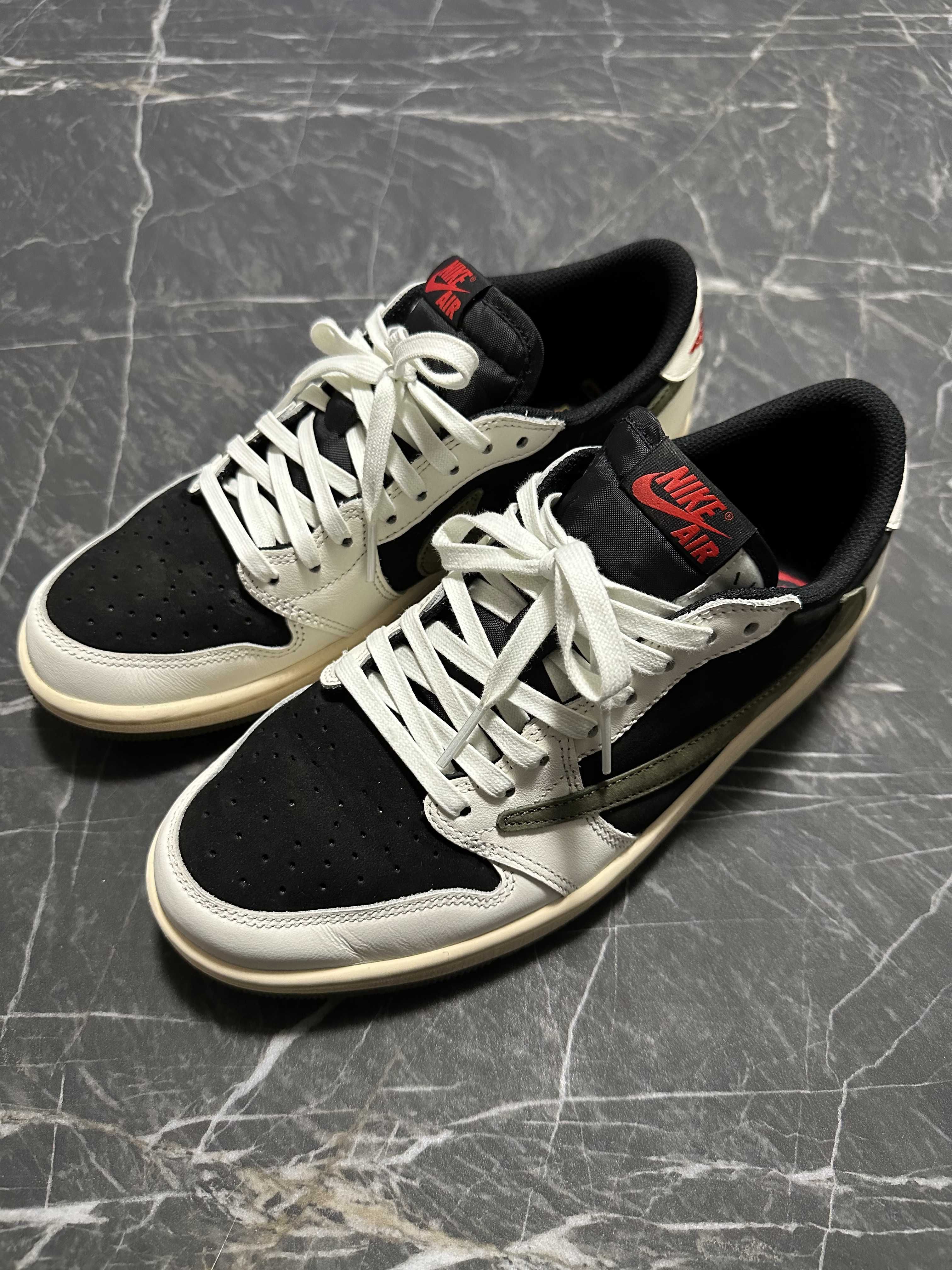 Travis Scott × Nike Women's Air Jordan 1 Low OG "Medium Olive"